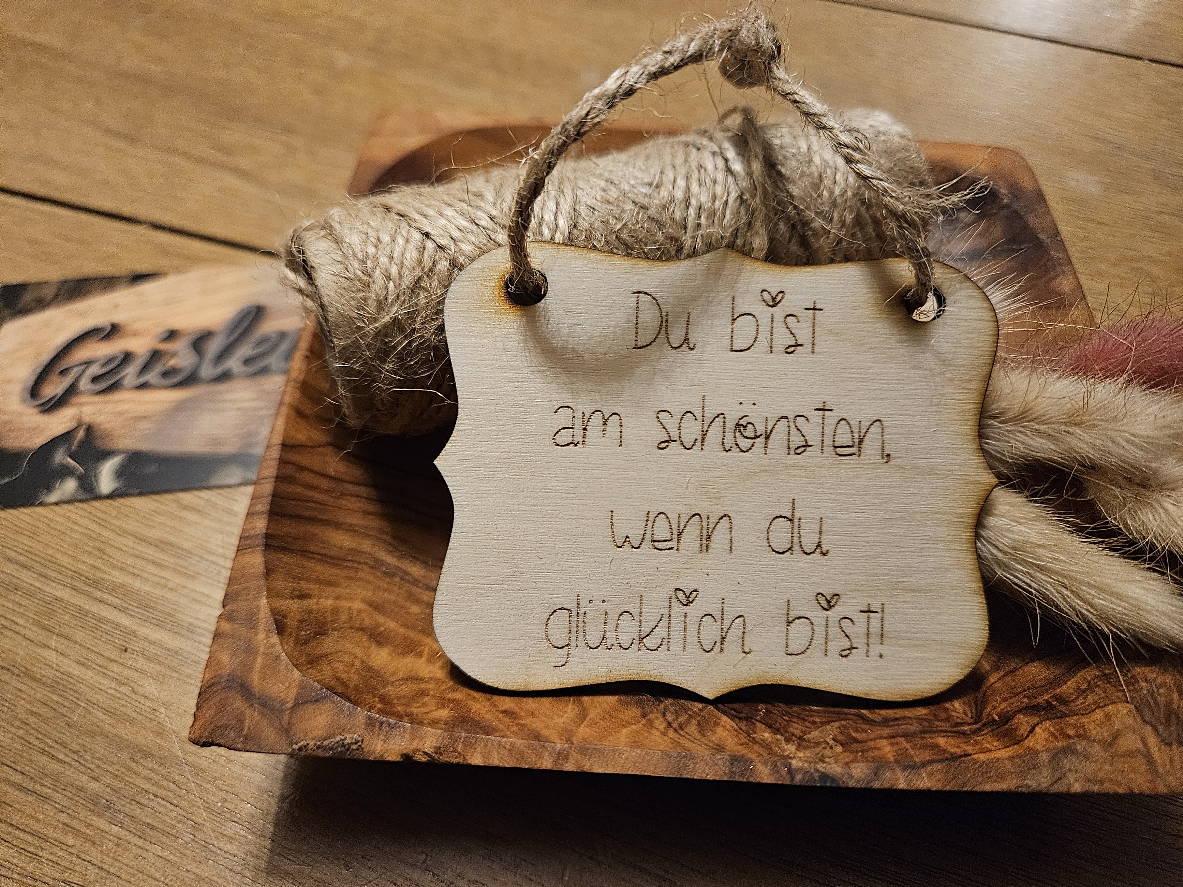 Spruchschildchen - Du bist am schönsten