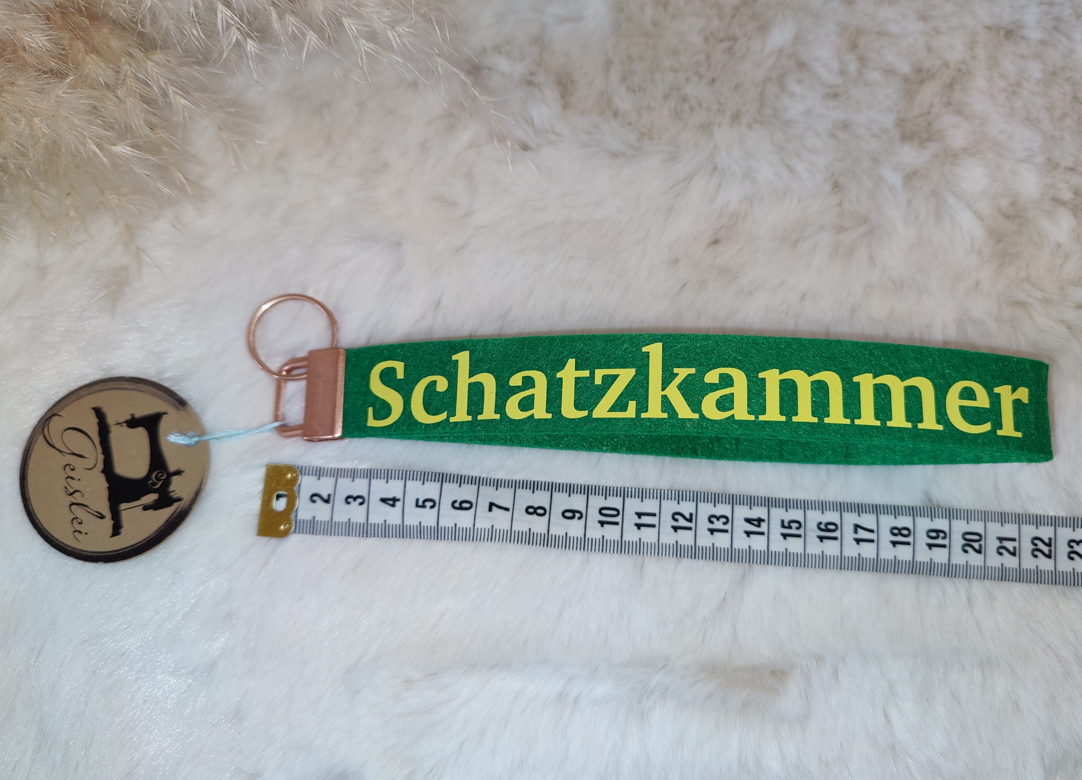 Schlüsselanhänger Schatzkammer grün