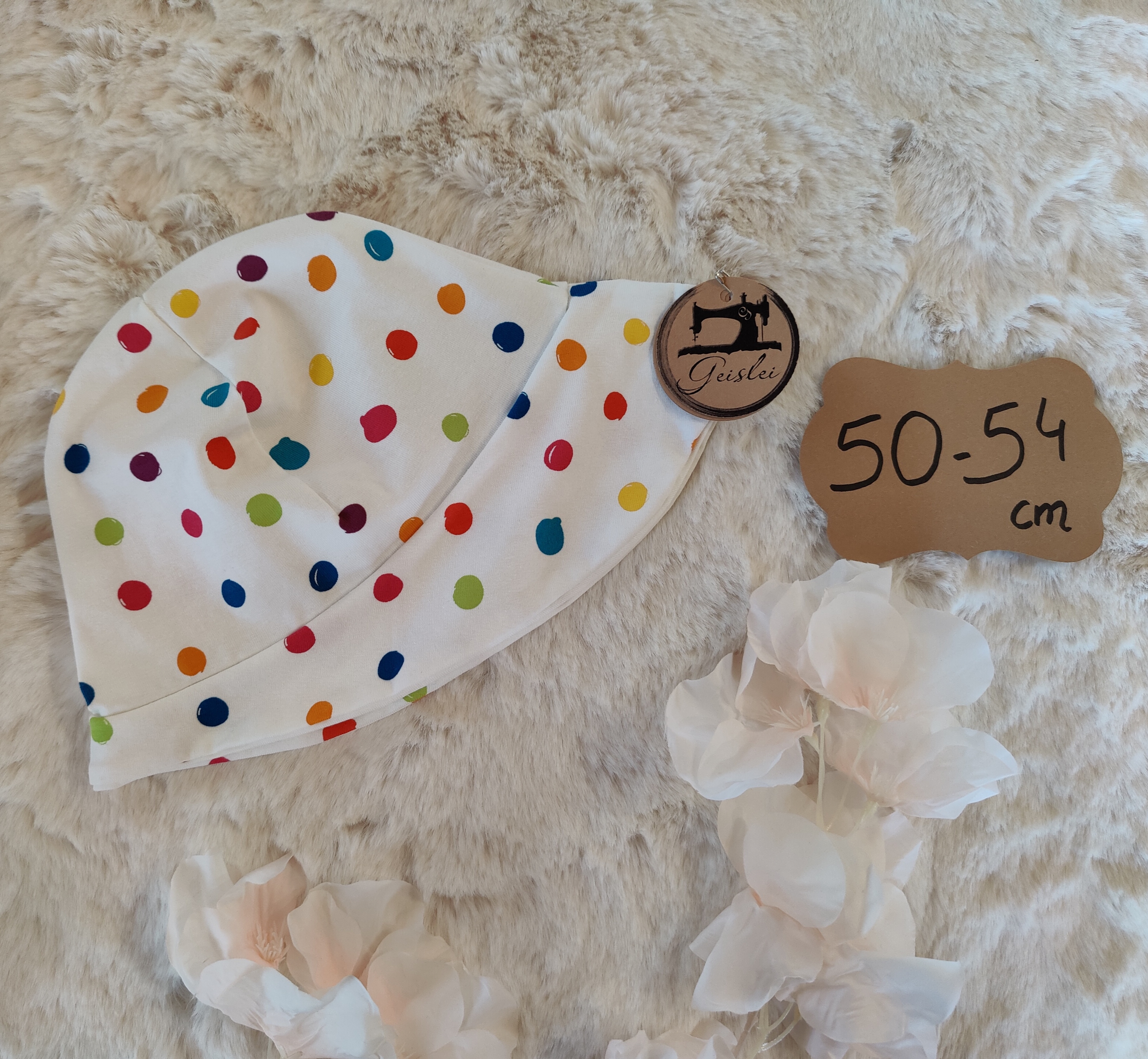 Sonnenhut Bunte Punkte - Größe 50-54 cm