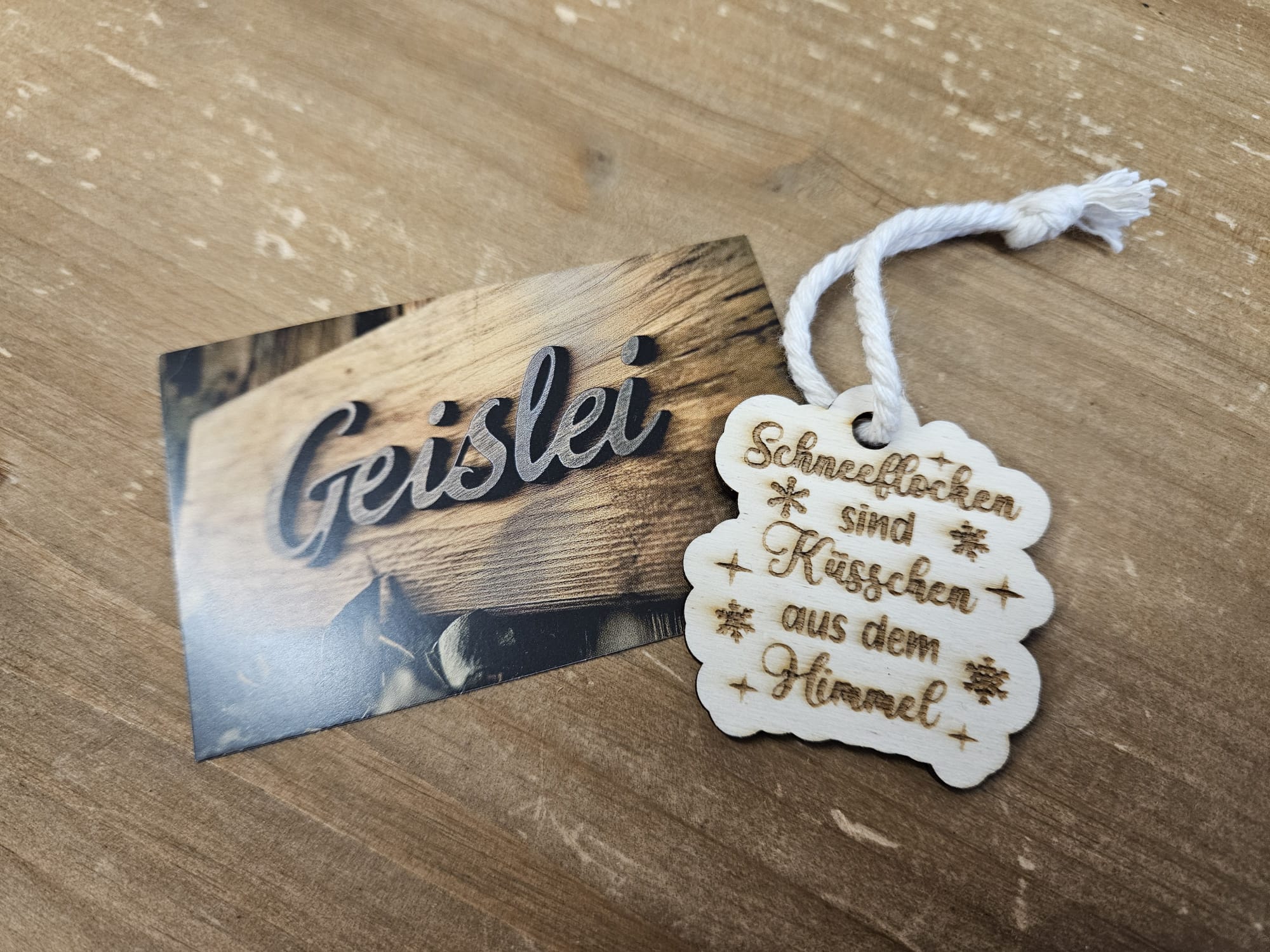 Schneeflocken sind Küsschen aus dem Himmel