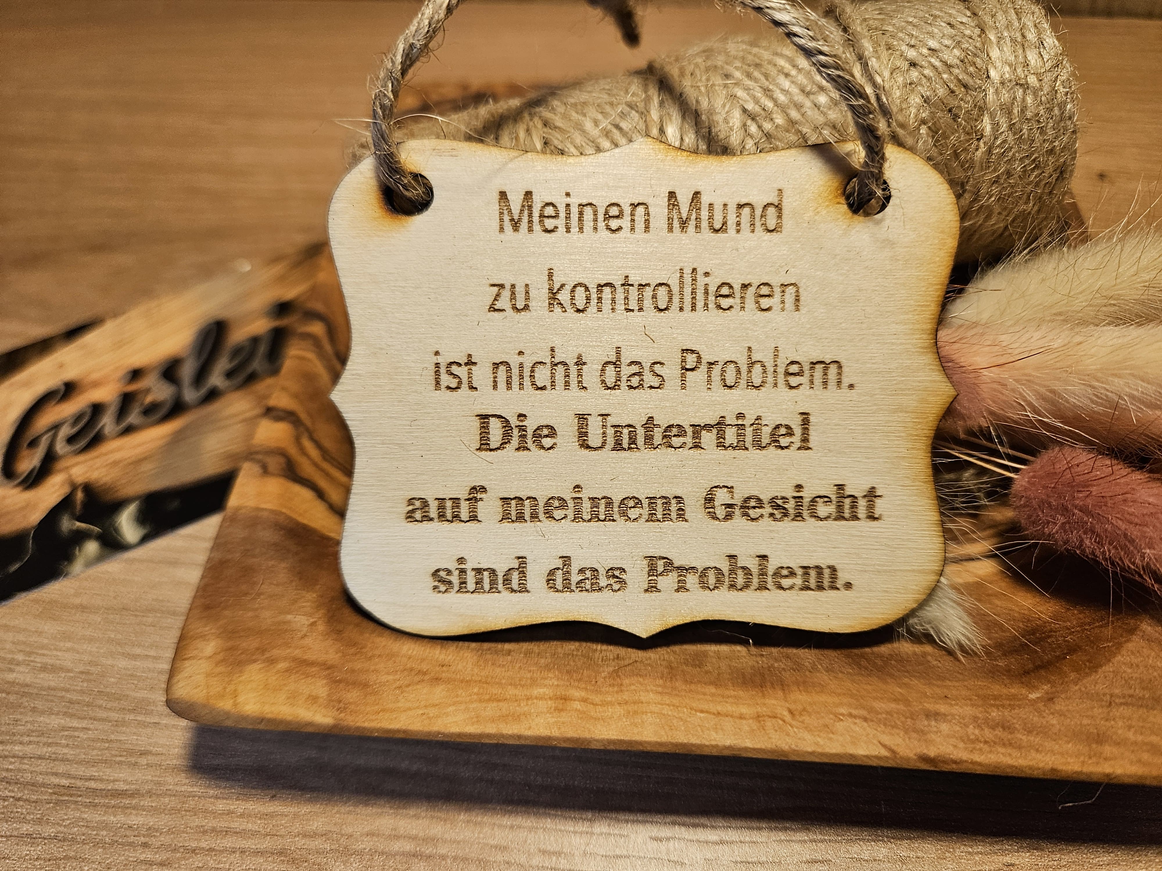 Spruchschildchen - Die Untertitel