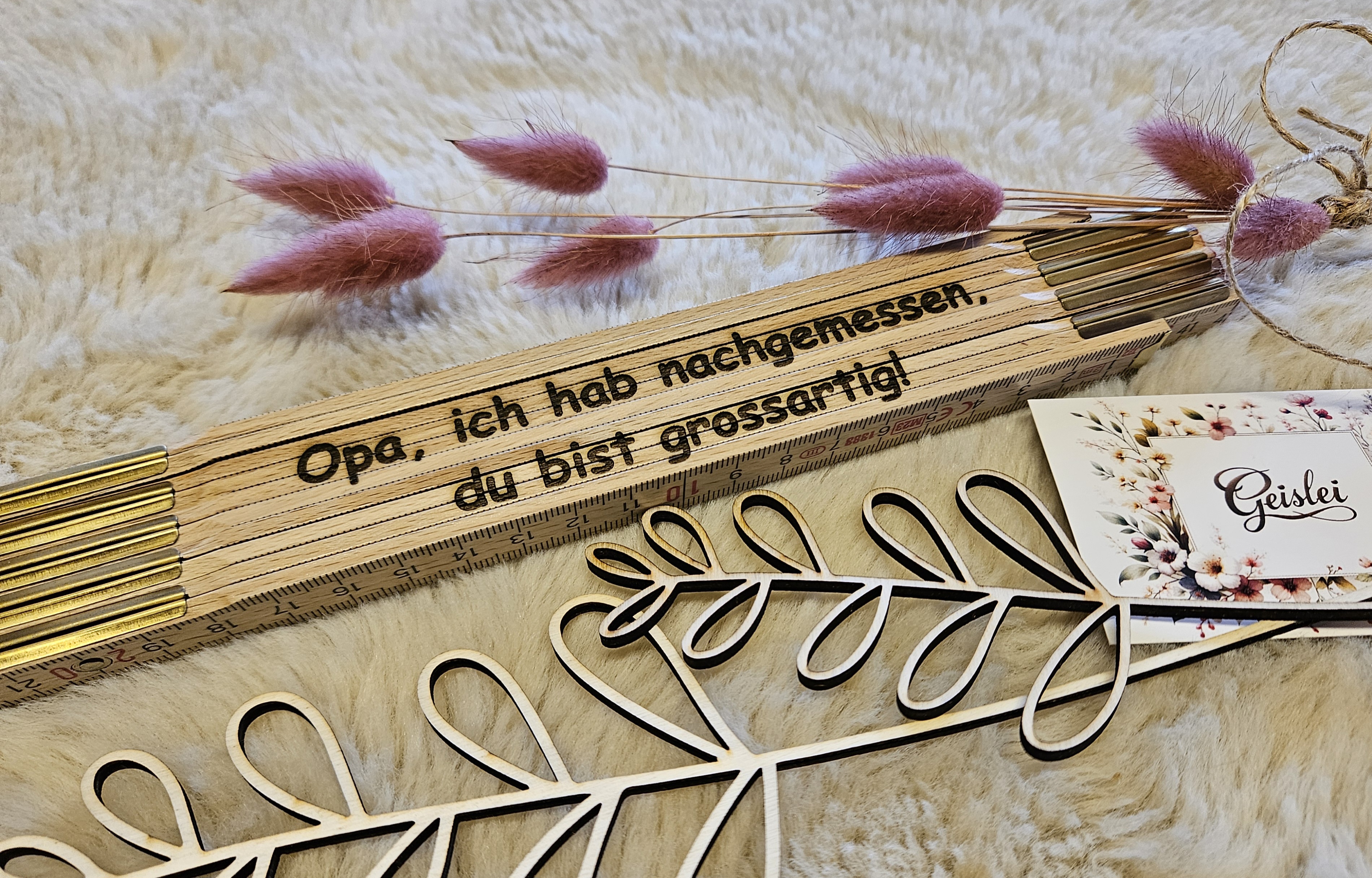 Gliedermaßstab `Opa du bist grossartig´