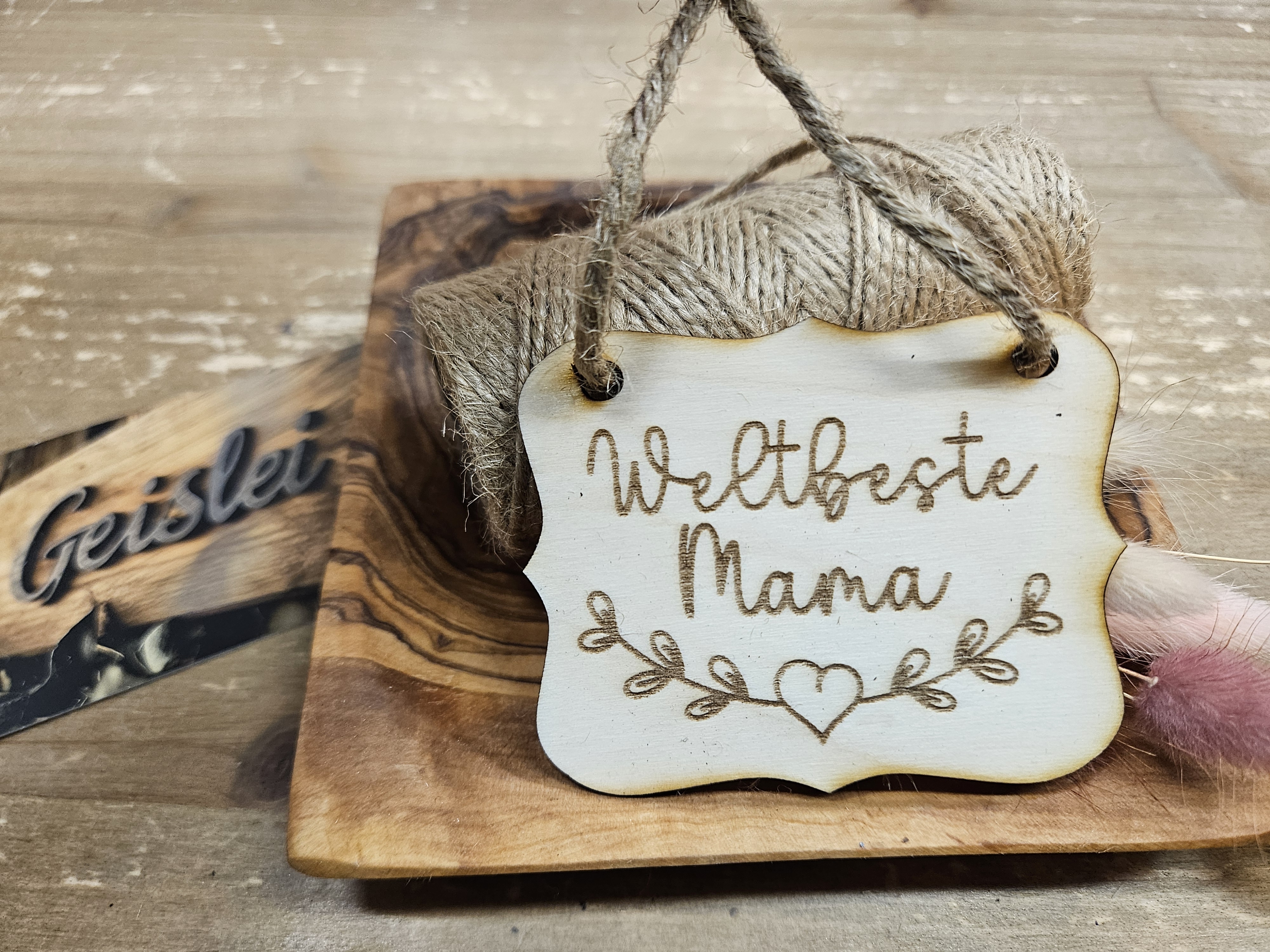 Spruchschildchen - Weltbeste Mama