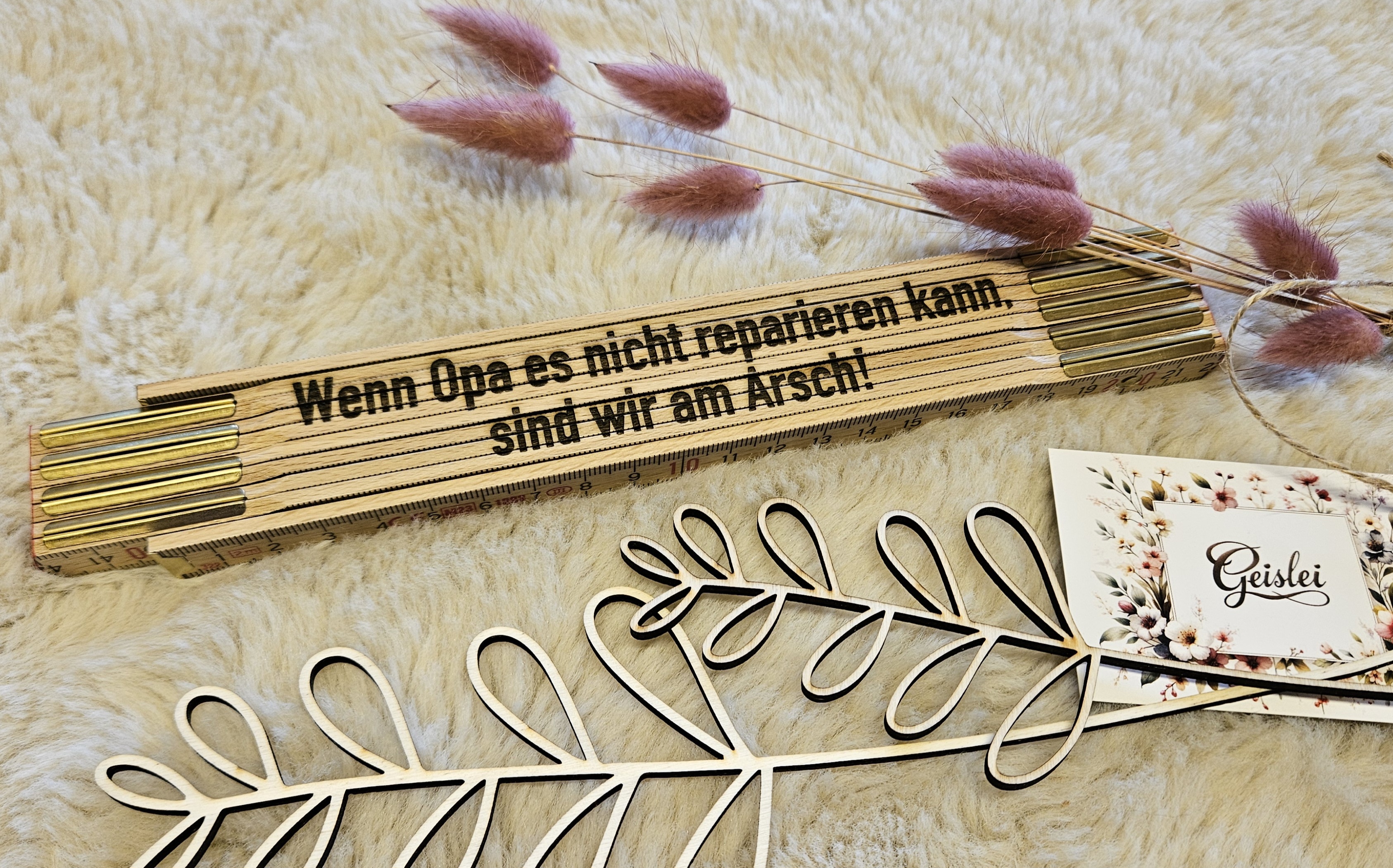 Gliedermaßstab `Wenn Opa es nicht reparieren kann...´