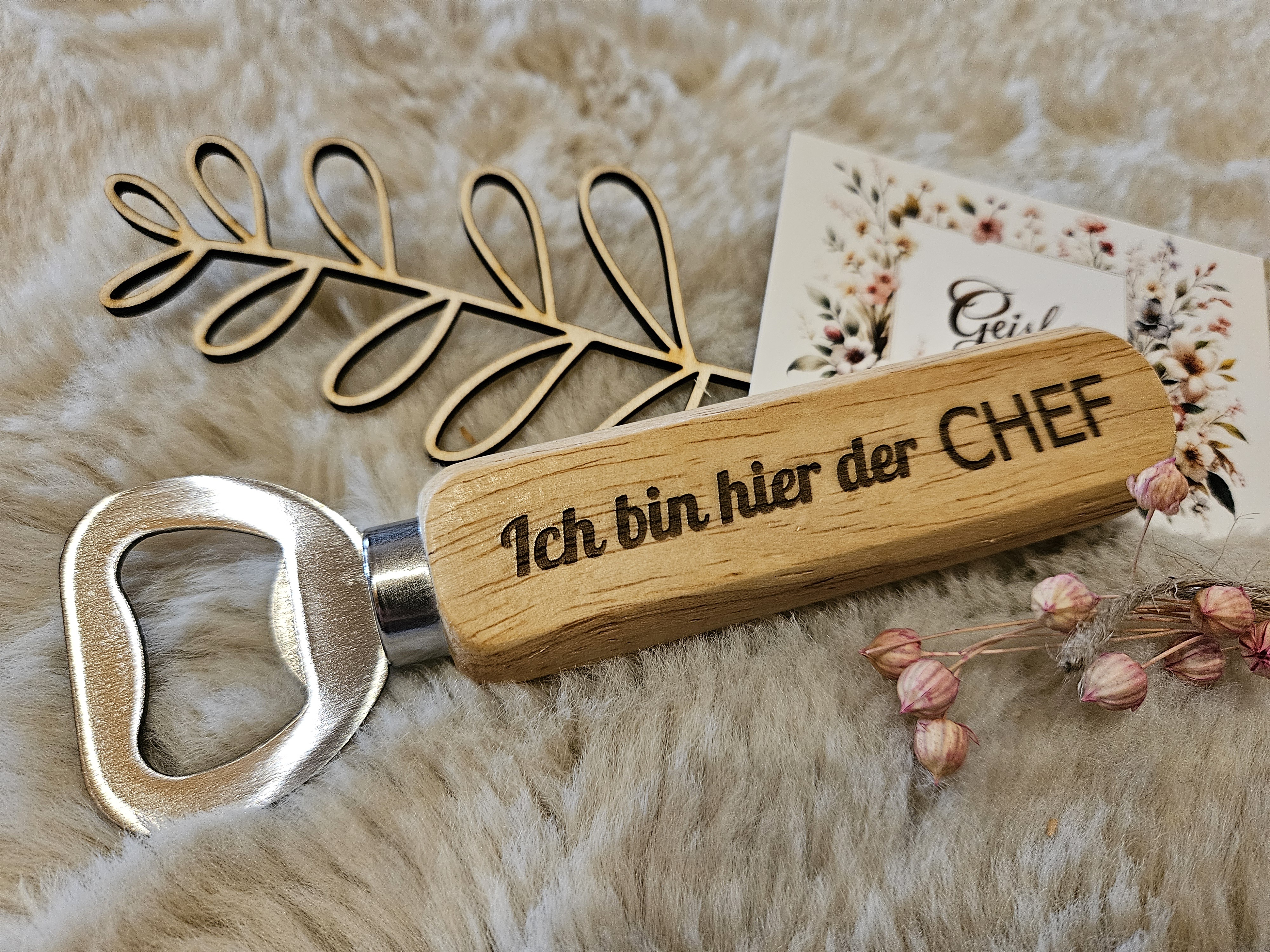 Flaschenöffner `Ich bin hier der CHEF´